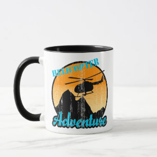 Retro Helicopter Adventure Mug