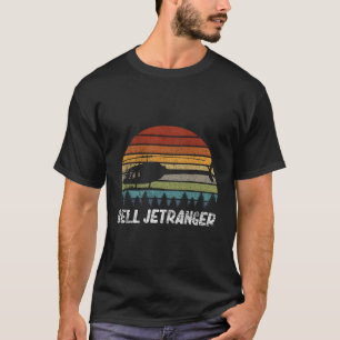 Retro Helicopter Avitation Pilot - Heli Bell Jetra T-Shirt