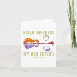 Retro Hello Darkness My Old Friend Funny Total Sol Card