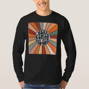 Retro Here Come The Summertime Vacation Beach Summ T-Shirt
