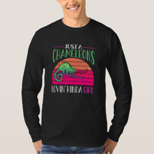 Retro Herpetologist Lizard Reptile Chameleon T-Shirt