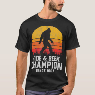 Retro Hide Seek Champion Believe Vintage Graphic  T-Shirt