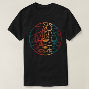 Retro High Rock Lake Fishing T-Shirt