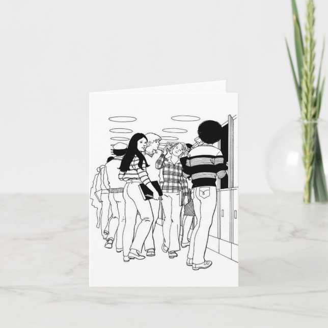 Retro High School  Thank You Card (Front)