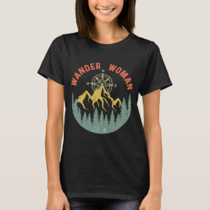 Retro Hiking Camping Gear  Camping  Campfire Women T-Shirt