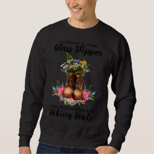 Retro Hiking Camping Girl This Princess Wears Hiki Sweatshirt