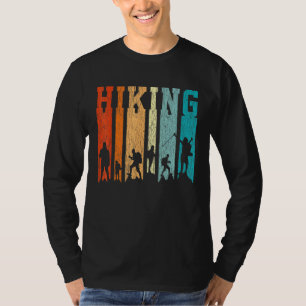 Retro Hiking Outdoors Hike Camp Mountain Camping H T-Shirt