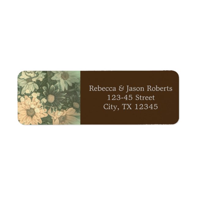 retro hippie bohemian summer daisy wedding (Front)