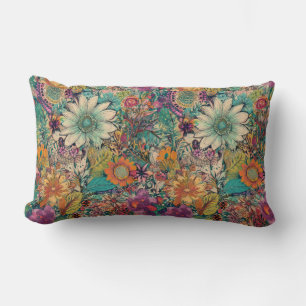 Retro Hippie: Daisy Lumbar Pillow