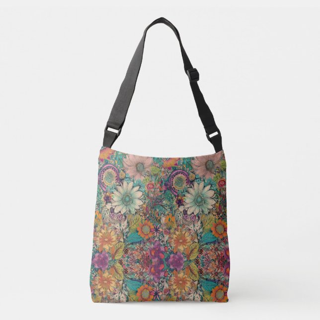 Retro Hippie: Daisy Tote (Front)