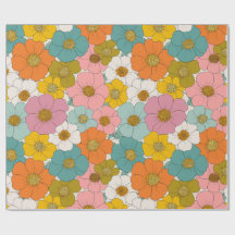 Retro Hippie Floral Birthday