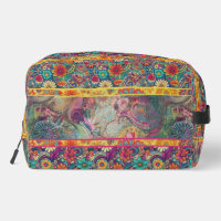 Retro Hippie: Floral Fantasy Toiletry Bag