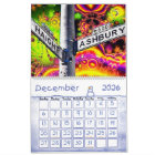 Retro Hippie Flower Power Vintage Calendar