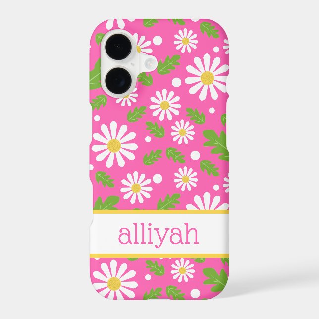 Retro Hippie Flowers Daisy Pattern (Back)