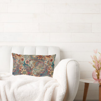 Retro Hippie: Golden Garden Accent Pillow