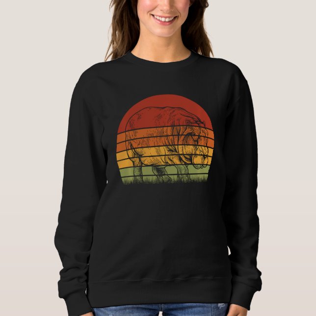 Retro Hippo Sweatshirt (Front)