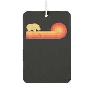 Retro Hippopotamus 60s 70s Hippo Air Freshener