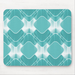 Retro Hipster Mousepad, Teal Mouse Pad
