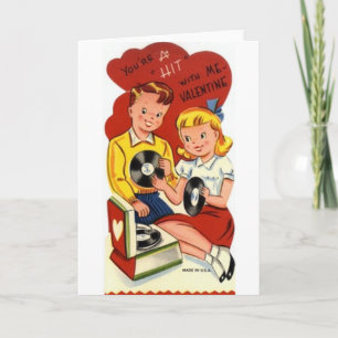 Retro Hit Records Valentine's Day Card