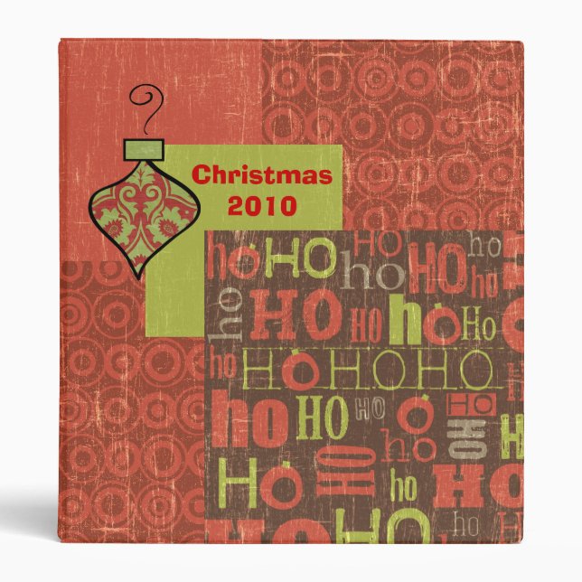 Retro Ho Ho Holiday Binder (Front)