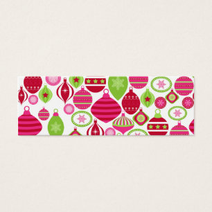 Retro Holiday Ornaments Christmas Pattern