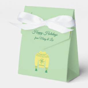 Retro Holiday Ugly Sweater Christmas Party Favour Favor Box