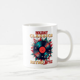 Retro Holiday Vinyl Magic Coffee Mug