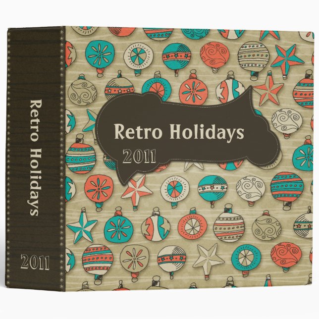 Retro Holidays [2 inch Binder] Binder (Front/Spine)