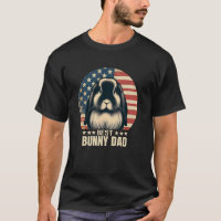 Retro Holland Lop Best Bunny Dad Rabbit July 4th U