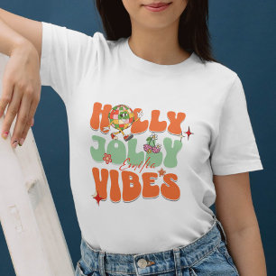 Retro Holly Jolly Vibes Orange Christmas Name Sweatshirt