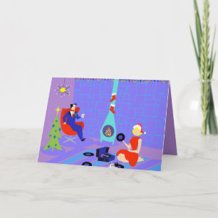 Rétro home pour la Carte de Noël des Holidays
