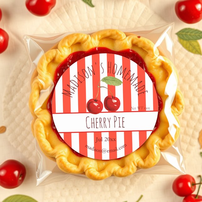 Retro | Homemade Cherry Pie Labels (Creator Uploaded)