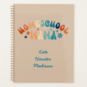 Retro Homeschool Mom Mama Personalized Planner