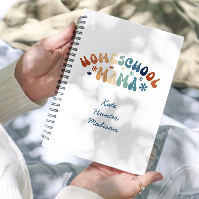 Retro Homeschool Mom Mama Personalized Planner (Creator Uploaded)