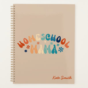 Retro Homeschool Mom Mama Personalized Planner
