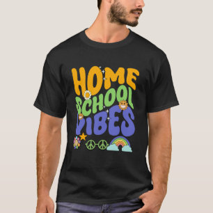 Retro Homeschool Quotes Homeschool Mom Teacher Edu T-Shirt