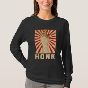 Retro Honk Funny Goose Duck Men Women T-Shirt