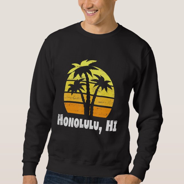 Retro Honolulu Hawaii Sweatshirt (Front)