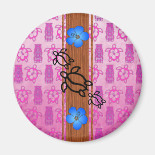 Retro Honu Surfboard Magnet
