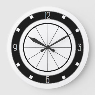 Rétro horloge de cuisine de Wagon-restaurant-Styl