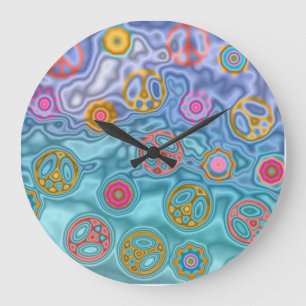 Rétro horloge paisible des ressacs 60s