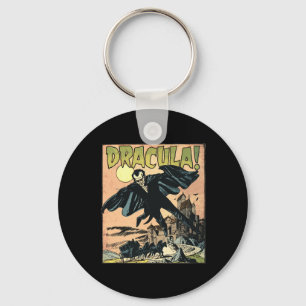 Retro Horror Movie Monster Vampire Vintage Hallowe Keychain
