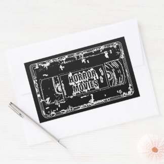 Retro Horror Movies VHS Tape Design Sticker