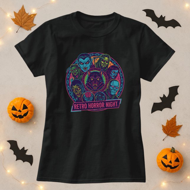 Retro Horror Night Monsters T-Shirt (Creator Uploaded)