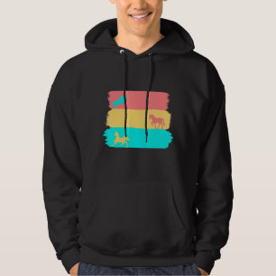Retro Horse Lover Equestrian Fan Hoodie