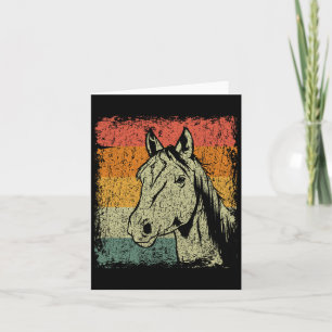 Retro Horseback Riding Gift Vintage Horse Card