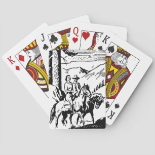 Retro Horseback Riding Playing Cards
