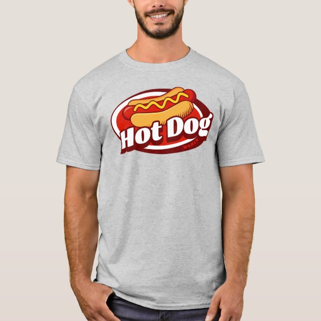 Retro Hot Dog Month T-Shirt (Front)