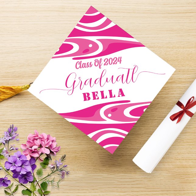 Retro Hot Pink Tassel Topper (Creator Uploaded)