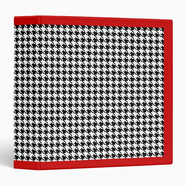 Retro Houndstooth Teacher's Binder Folder (Front/Spine)
